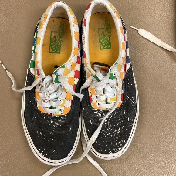 Vans Womens 8 and US PoloAssn 7 Vintage Sneakers- 2 pairs included - Picture 2 of 13